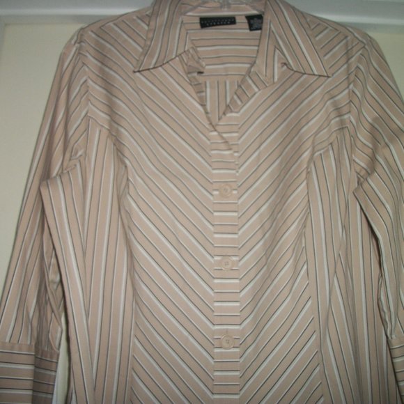 CLASSIC GIRL QUIET LUXURY MAN SHIRT FOR LADIES APOSTROPHE STRETCH 18 - Picture 2 of 5